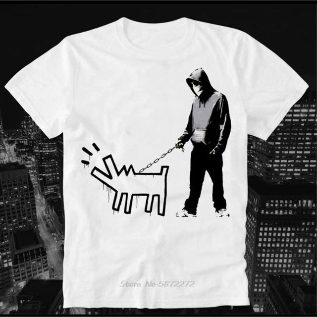 バンクシー　キースヘリング　Tシャツ メンズのトップス(Tシャツ/カットソー(半袖/袖なし))の商品写真