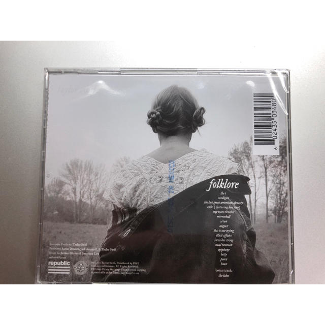 【新品未開封】Taylor Swift folklore サイン　CD