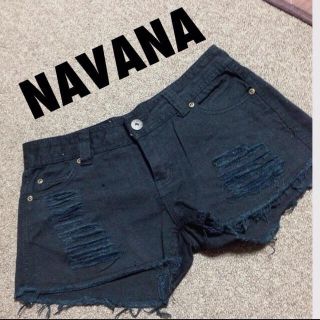 ナバーナ(NAVANA)のNAVANA★美品黒ショーパン(ショートパンツ)