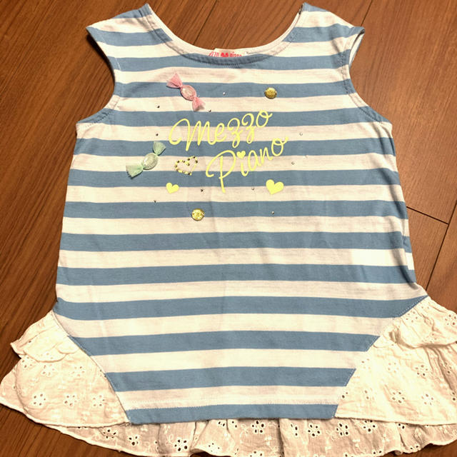 mezzo piano(メゾピアノ)のメゾピアノ　ノースリーブ　mezzo piano キッズ/ベビー/マタニティのキッズ服女の子用(90cm~)(Tシャツ/カットソー)の商品写真