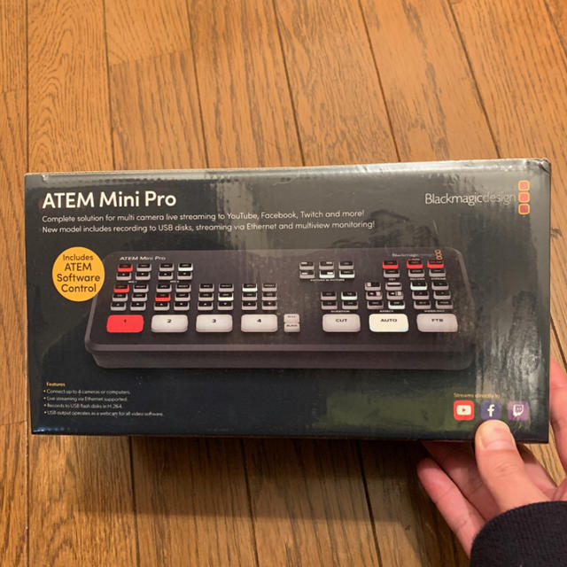 1回のみ使用　BlackMagicDesign　ATEM mini pro 国内