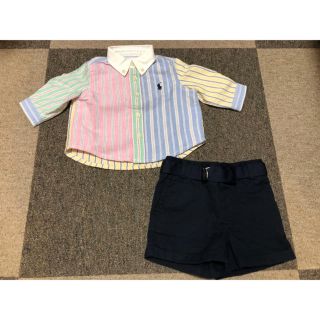 ラルフローレン(Ralph Lauren)の【みかん娘様専用】ラルフローレン　シャツ・ハーフパンツセット(シャツ/カットソー)