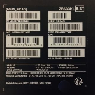 ASUS - りう専用 ZenFone Max（M2） スペースブルー 64GB SIMフリーの