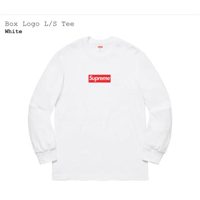 シュプリーム ボックスロゴ　ホワイト　ロンT supremeのサムネイル