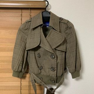 バーバリーブルーレーベル(BURBERRY BLUE LABEL)のBurberry blue label バーバリー　チェック　ショートトレンチ(トレンチコート)