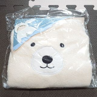 アニマルフードタオル　しろくま(タオル/バス用品)