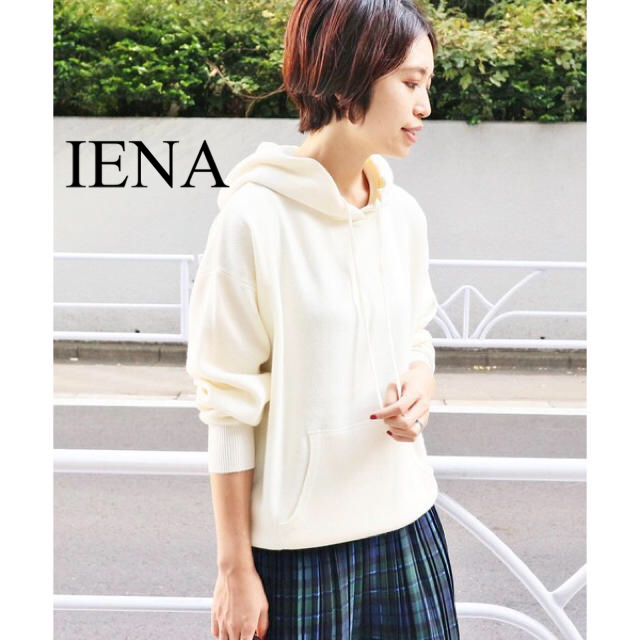 IENA(イエナ)のIENA 大人気♪ ウールカシミヤニットフーディ パーカー レディースのトップス(ニット/セーター)の商品写真