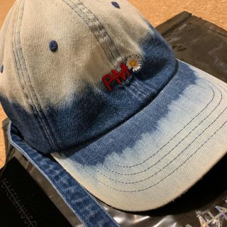PEACEMINUSONE - 正規 Peaceminusone DENIM BLEACH CAP #BLUEの通販