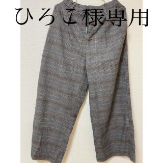 ローリーズファーム(LOWRYS FARM)のチェックパンツ ワイドパンツ テーパードパンツ(カジュアルパンツ)