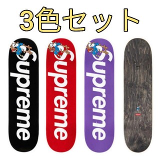 シュプリーム(Supreme)の【3色セット】Supreme Smurfs Skateboard 新品未使用(スケートボード)