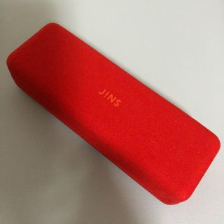 ジンズ(JINS)のJINS  メガネケース　★未使用品　レッド(サングラス/メガネ)