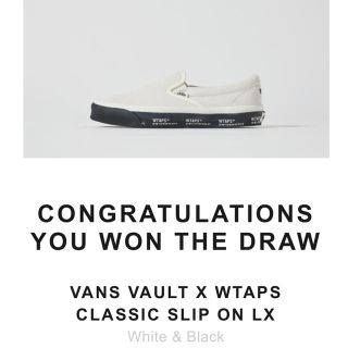 ダブルタップス(W)taps)のvans vault wtaps slip-on 30cm(スニーカー)