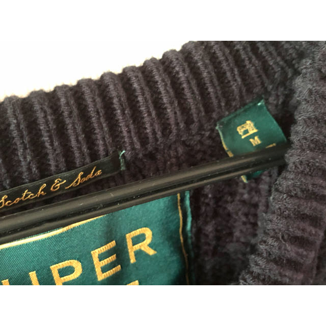 SCOTCH & SODA(スコッチアンドソーダ)のスコッチアンドソーダ スーパーニット SUPER KNIT♪黒 ケーブルニット メンズのトップス(ニット/セーター)の商品写真