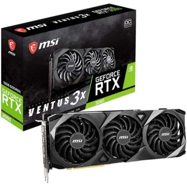 送料込 新品未開封 MSI GeForce RTX 3080 VENTUS 3XPCパーツ