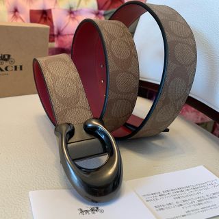 コーチ(COACH)の期間限定値下げ♪COACHシグネチャーリバーシブル/フリーサイズベルト(ベルト)