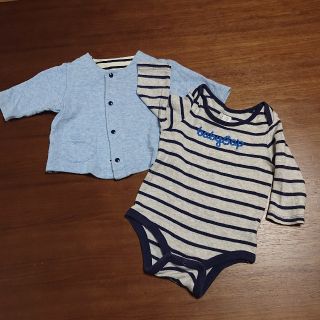 ベビーギャップ(babyGAP)のセット☆長袖ボディーカーディガン 60(肌着/下着)