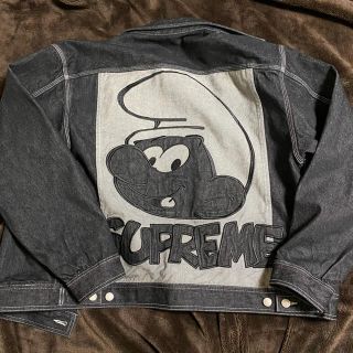 シュプリーム(Supreme)のsupreme smurfs denim trucker jacket(Gジャン/デニムジャケット)