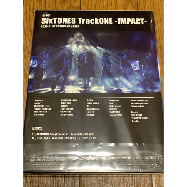 SixTONES TrackONE IMPACT ブルーレイ 初回DISC2のみ