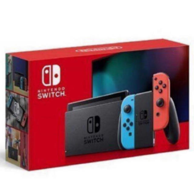 Nintendo Switch(ニンテンドースイッチ)のswitch 本体 ネオンブルーレッド 新品未開封 エンタメ/ホビーのゲームソフト/ゲーム機本体(家庭用ゲーム機本体)の商品写真