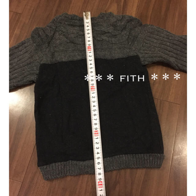 FITH(フィス)の★使用数回美品★ FITH フィス ニット&スウェット カーディガン 100 キッズ/ベビー/マタニティのキッズ服女の子用(90cm~)(カーディガン)の商品写真