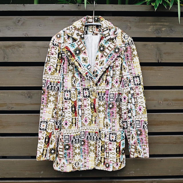 70's Vintage Tapestry tailored jacket状態
