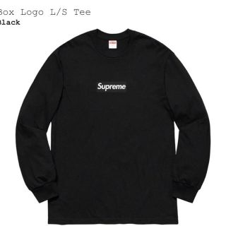 シュプリーム(Supreme)のsupreme BOX LOGO L／S TEE  BK  S (Tシャツ(長袖/七分))