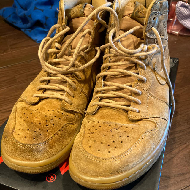 AIR JORDAN 1 RETRO  HIGH OG WHEAT　28cm