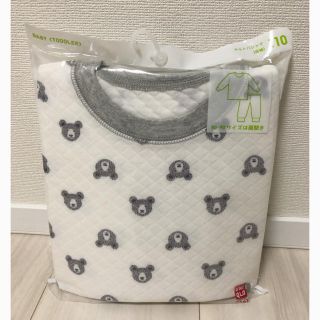 ユニクロ(UNIQLO)の新品　ユニクロ　くまキルトパジャマ  110(パジャマ)