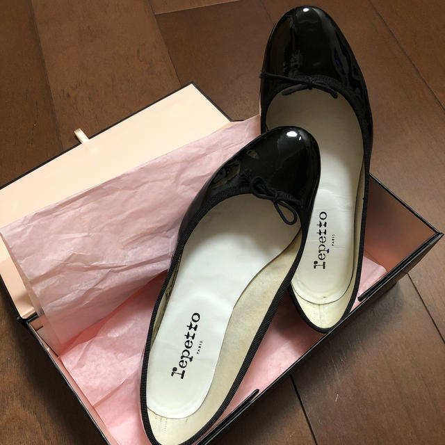 repetto(レペット)のrepetto✨レペット🩰サンドリオン　黒38  24cm レディースの靴/シューズ(バレエシューズ)の商品写真