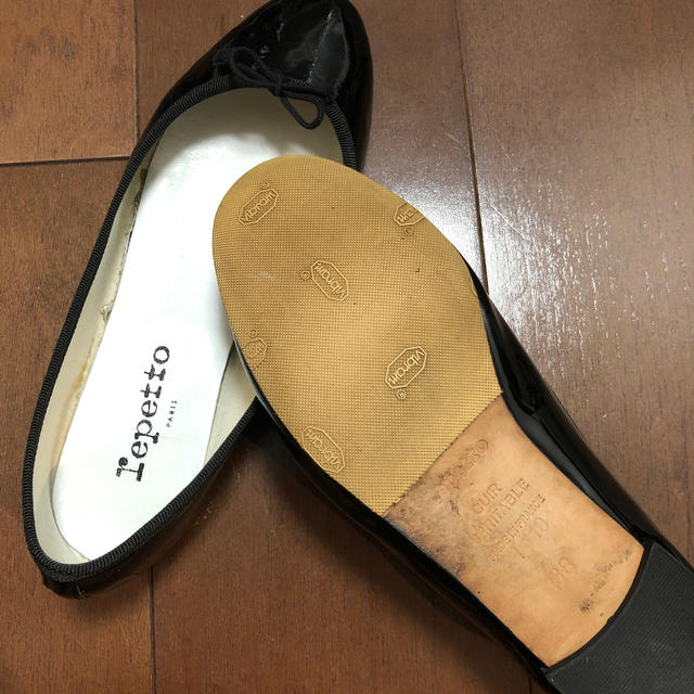 repetto(レペット)のrepetto✨レペット🩰サンドリオン　黒38  24cm レディースの靴/シューズ(バレエシューズ)の商品写真