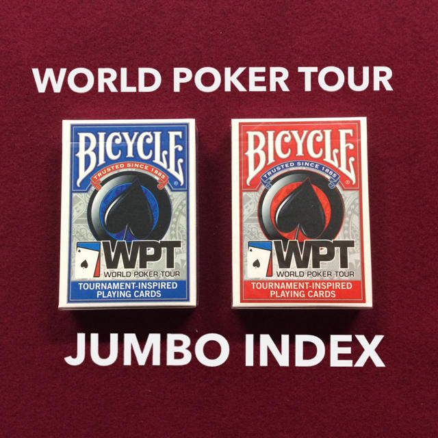 World Poker Tour Jumbo Index Red&Blue  エンタメ/ホビーのテーブルゲーム/ホビー(トランプ/UNO)の商品写真