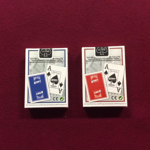 World Poker Tour Jumbo Index Red&Blue  エンタメ/ホビーのテーブルゲーム/ホビー(トランプ/UNO)の商品写真