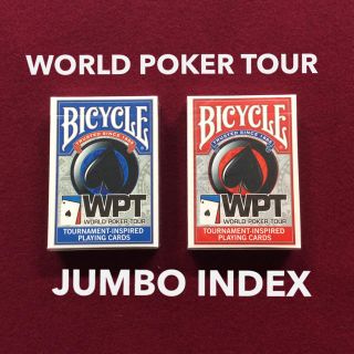 World Poker Tour Jumbo Index Red&Blue (トランプ/UNO)