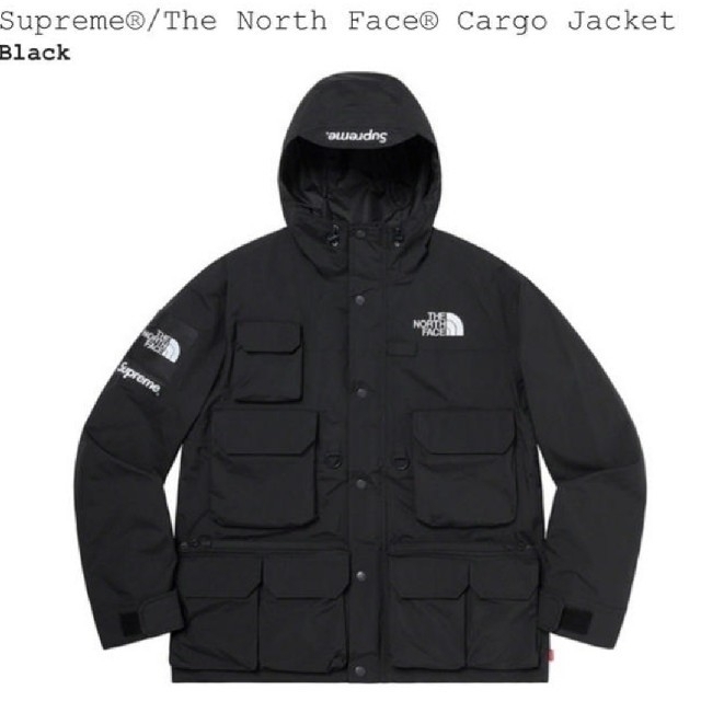 SUPREME North Face Cargo Jacket Blackジャケット/アウター