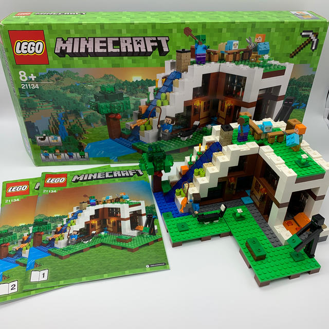 LEGOレゴ】マインクラフト 滝のふもと 21134(箱の変色あり)-