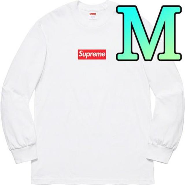 商品即納 M Supreme Box Logo L/S Tee White 20FW