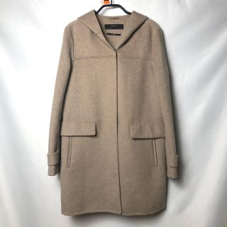 ザラ(ZARA)の期間限定値下げ！ZARA 1枚仕立て　ハンドメイド　フード付きコート(ガウンコート)