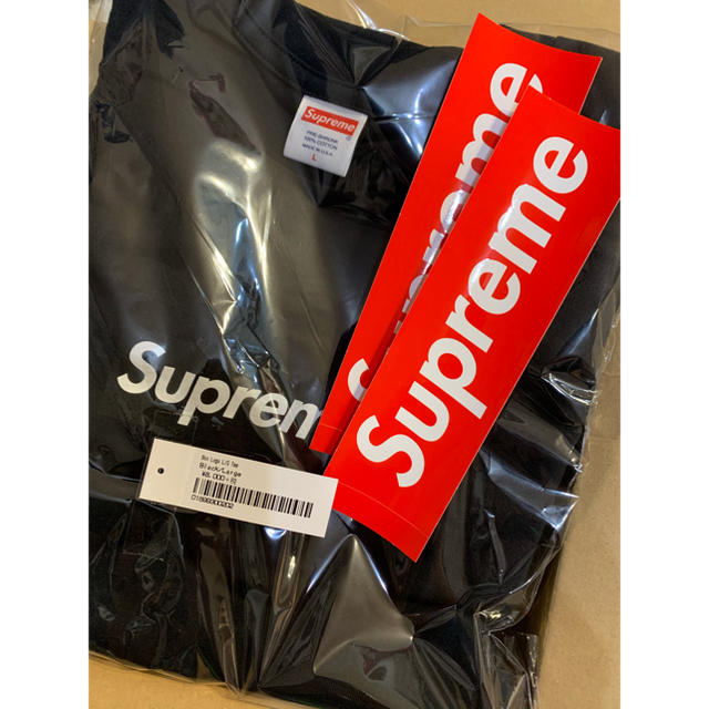 supreme BOX LOGO L/S Tee BLACK Lシュプリーム黒