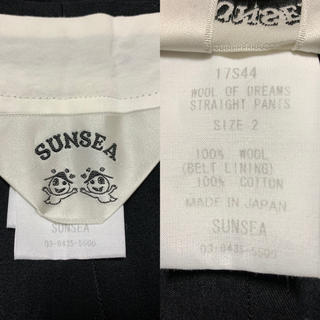SUNSEA - 即完売 SUNSEA Wool of Dream Straight Pantsの通販 by boboy ...