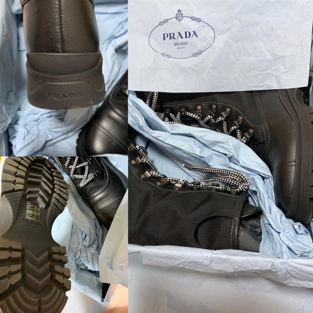 PRADA(プラダ)のPRADAレザーブーツ レディースの靴/シューズ(ブーツ)の商品写真