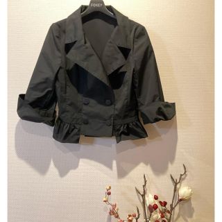 フォクシー(FOXEY) テーラードジャケット(レディース)(ストレッチ)の