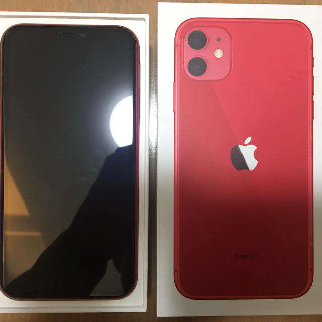 から厳選した Apple - IPhone 11 64GB 赤レッド SIMフリー(美品