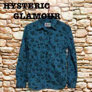 ヒステリックグラマー(HYSTERIC GLAMOUR)のヒステリックグラマー 総柄シャツ ブルー(シャツ/ブラウス(長袖/七分))