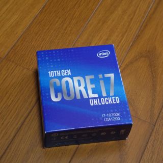 Intel Core i7 10700K 数時間のみ使用 新品同様(PCパーツ)