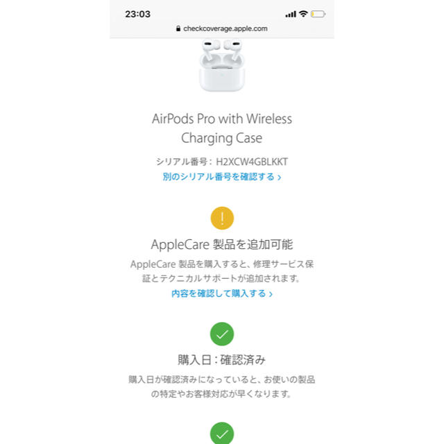 AirPods Pro 新品未開封 正規品 Apple MWP22J/A