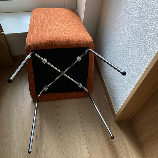 ニトリ - ニトリダイニングチェアオレンジ家具リビングの通販 by ニトリ - ニトリダイニングチェアオレンジ家具リビングの通販 by