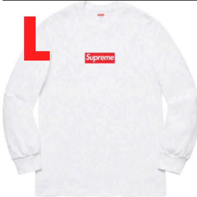 トップスsupreme BOX LOGO Lサイズ　ホワイト　ボックスロゴ