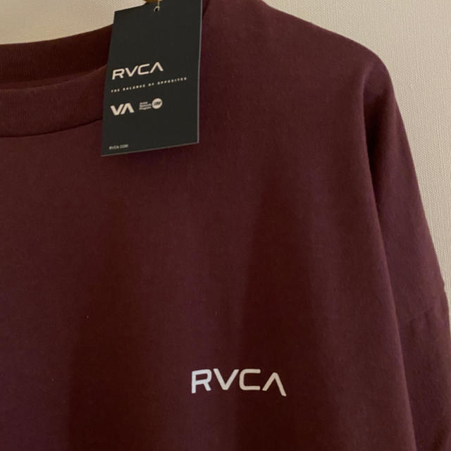 RVCA(ルーカ)の〔未使用 新品〕 RVCA 長袖 Tシャツ バーガンディ　S サイズ  メンズのトップス(Tシャツ/カットソー(七分/長袖))の商品写真