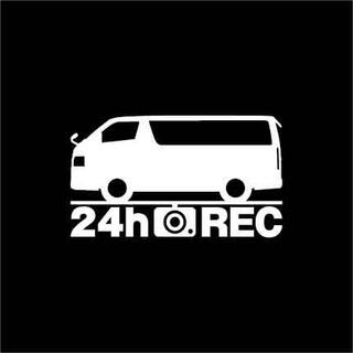 【ドラレコ】トヨタ ハイエースバン【200系】前期型 録画中 ステッカー(セキュリティ)