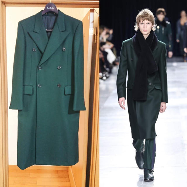 Paul Smith(ポールスミス)のポールスミス 18aw パリコレクション　ダブルブレスト　チェスターコート メンズのジャケット/アウター(チェスターコート)の商品写真